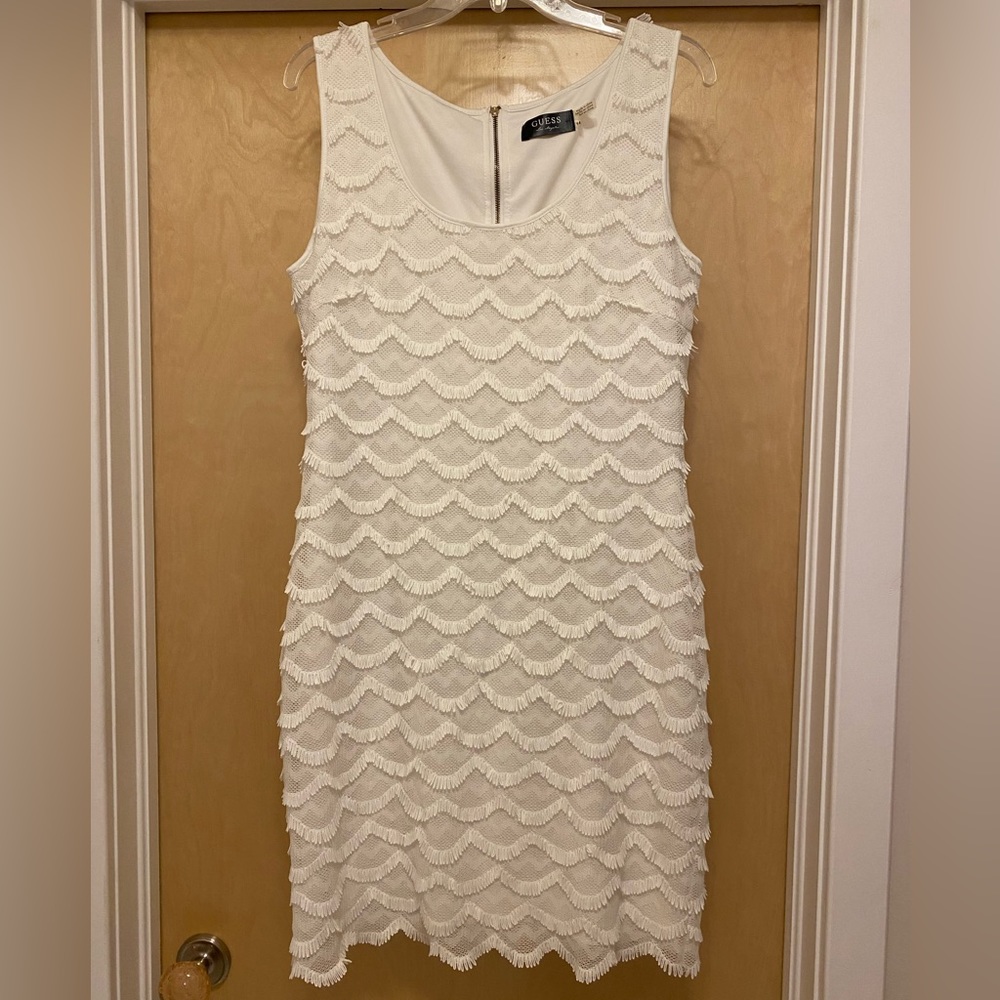 Guess Maria Sleeveless Dress Ivory Women’s size 12 or 14